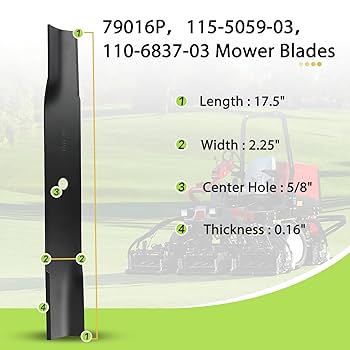 Amazon.com : 115-5059-03 mower blades Replace toro 115-5059